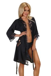 Beauty Night Ambrosia black Szlafrok