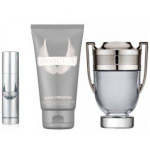 SET Paco Rabanne Invictus (M) edt 100ml + sg 100ml + travel spray 10ml
