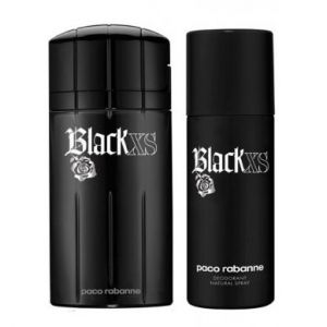 SET Paco Rabanne Black XS (M) edt 100ml + dsp 150ml