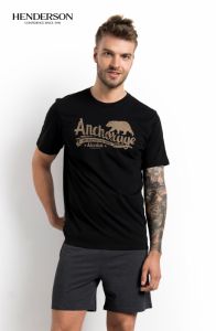 Henderson PJ016 34629-99X Czarno-grafitowa piżama męska